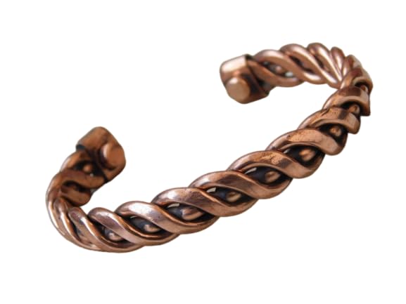 Generic Pure solid 100% Copper Handmade Bangle Bracelet, Copper Bangle, Arthritis Copper Bangle Bracelet, Cuff Bangle, Birthday gift,, 7.5