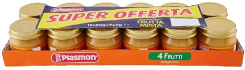 Plasmon Omogeneizzato 4 Frutti 12x80g