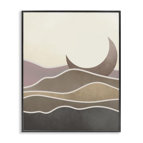 Desert Moon Sand Dunes Scenery, 11 x 14 Inch Framed Giclée Print