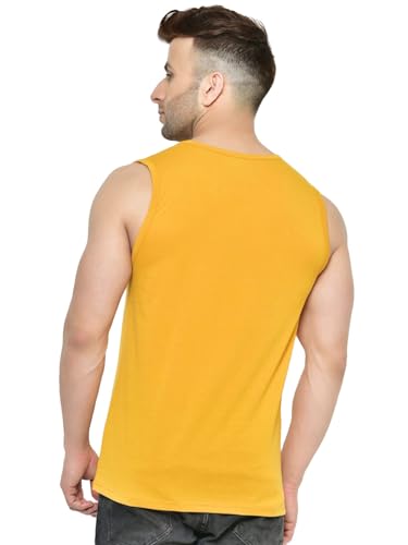 Image of Men's Sleeveless T-Shirt - 100% Pure Cotton, Nature Print - Comfortable Breathable Gym Tank Top