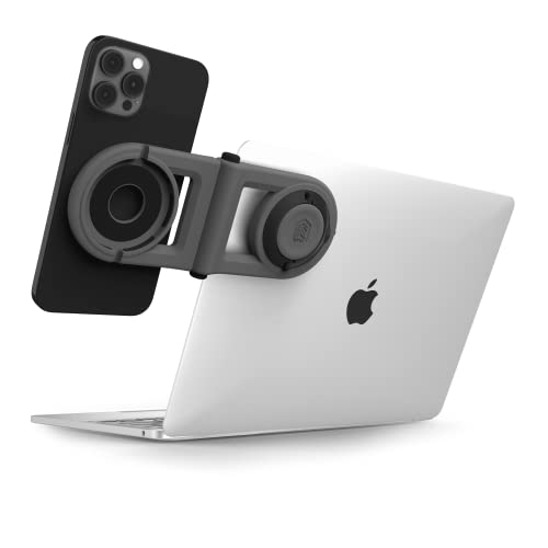 STM MagArm – MagSafe Accessory - Mount iPhone on Laptop or Monitor – Adjust iPhone to Optimal Viewing Angle – Use with or Without The Apple MagSafeCharger - Grey (stm-935-325Y-01) by STM - Image 3