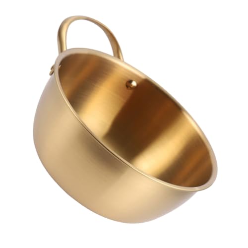 WEKADRIN ステンレス製ラーメン鍋 大容量スープポット 調理鍋 電磁調理器対応 一人用即席麺用 ミルク加熱対応 設計キッチンツール