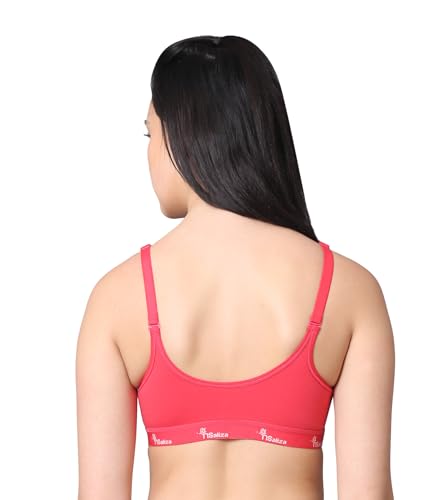 Image of Pack of 1 Non Padded Wire Free Seamless Full Coverage Sports Bra