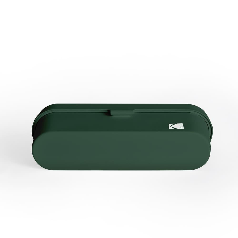 Kodak Film Case Estuche para 5 Rollos de películas de 35 mm – Compacto, Retro Caja de Acero para clasificar y salvaguardar Rollos de película (Oliva) (película no incluida)