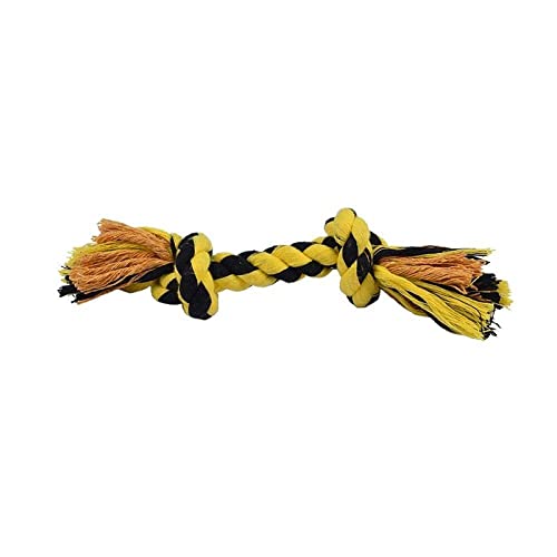 PSK PET MART Dual Knot Dog Rope Toy | Dog Tug Rope Toy | Cotton Teething Chew Toy for Adult Dog & Puppy (Pack 1) (B09JM7212F) Amazon Price History, Amazon Price Tracker