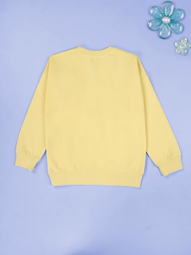 Image of KiddoPanti Boys Solid Round Neck Full Sleeve Fleece Sweatshirt | 60% Cotton 40% Polyester | Soft Warm Winter Pullover | Ribbed Cuffs & Hem | Casual Winter Sweatshirt for Kids