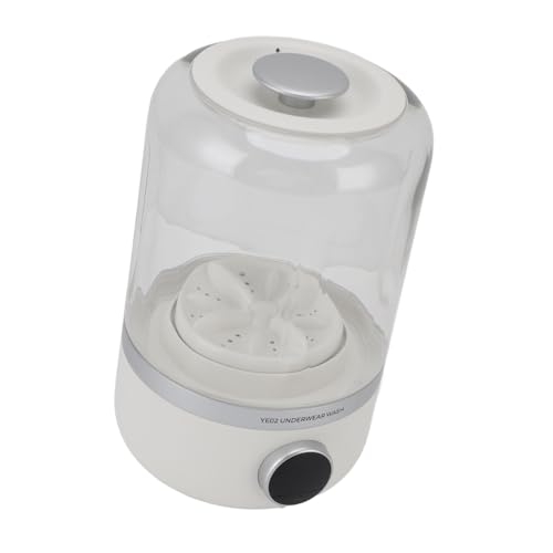 10W Drahtlose Mini-Waschmaschine, ruhige wiederaufladbare Waschmaschine für Babykleidung, Unterwäsche, Reisen mit Typ C Ladehafen, weicher Prozess und tragbares Design