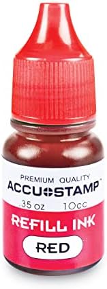 Miniatura 2 de Accu-Stamp - Recambio de tinta de gel, color rojo, botella de 0,35 onzas