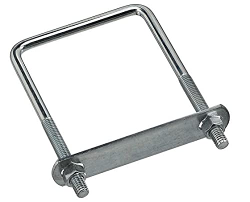 National Hardware 3/8 in. x 3-5/8 in. W x 6 in. L Coarse Zinc-Plated Steel Square U-Bolt