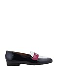 paco herrero  Paco Herrero Femme Notes Mocassins, Bleu Marine/Blanc/Rose, 39 EU