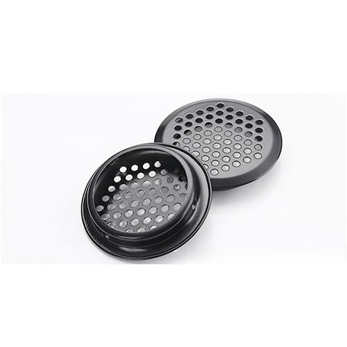 10 Stück Edelstahl-Gitterloch-Gaslüftungsgitter for Kleiderschrank, Badezimmer, Küche und Bürobelüftung(Convex 53mm)