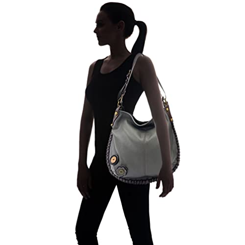 CHALA Convertible Shoulder or Crossbody Large Hobo Handbag with Keyfob -Multicolor4