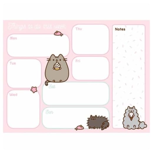 Pusheen Desk Pad Official 2019 Calendar - Desk Pad Format