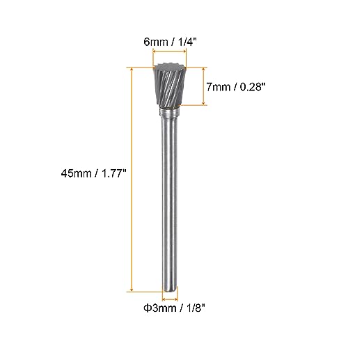 Set de 10 fresas rotativas de carburo con vástago 3 mm miniatura 2