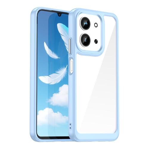 FZZSZS 適用 Redmi 15C 5G 用のカバー 、ソフトシリコーンTPUソフトケースバンパーシェルプレミアム保護ケース青カバー 用の 適用 Redmi 15C 5G (6.9")