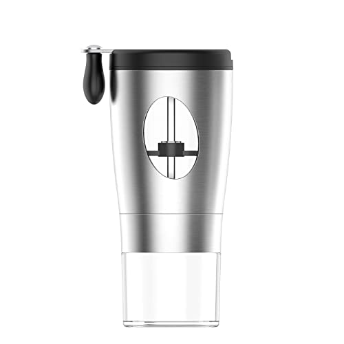 Hand-Kaffeemühle aus Edelstahl, konischer Grat, keine Stromversorgung, manuelle Kaffeemühle für Tropfkaffee, E-spresso…