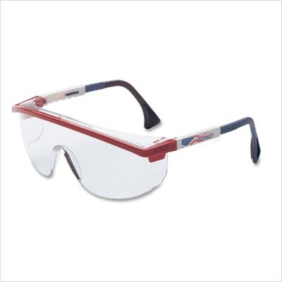 Astrospec 3000® Eyewear - uvex astrospec 3000 safety spectacle patriot rwb