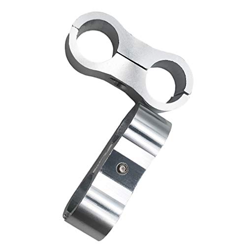 Billet Aluminum 6 An Nylon/Steel Braided Pipe Tube Line Separator 13.5Mm Id Clamp Tooling For An6 Dual Oil Fuel Water Hose Silver, Pack Of 2 #TOP2