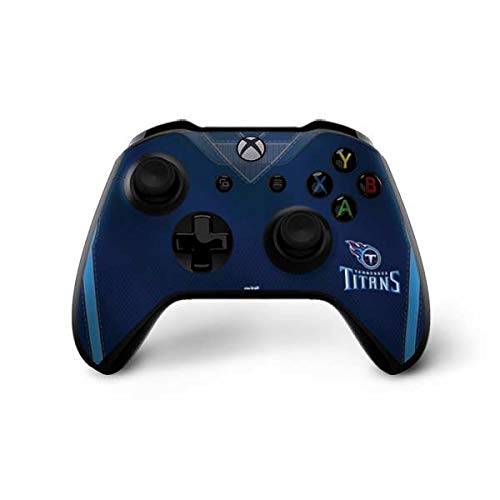Skinit Decal Gaming Skin Compatible with Xbox One X Controller - Officially Licensed NFL Tennessee Titans Team Jersey Design