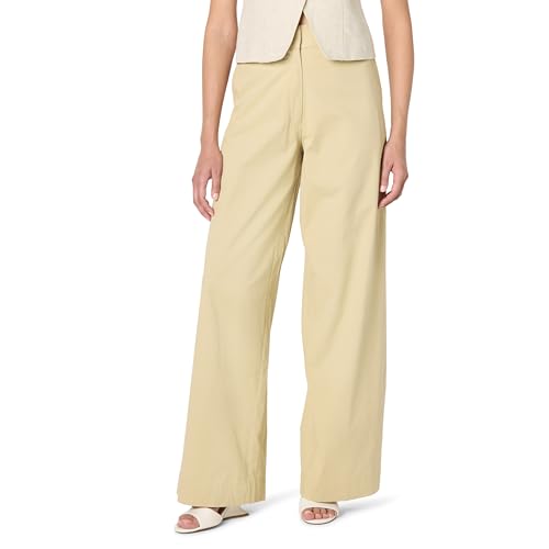 The Drop Women's Flat Front Stretch Twill Pant