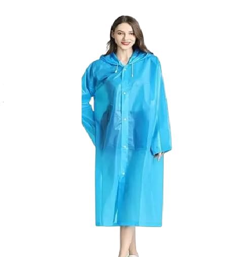 Universal Size Rainwear for Camping, Hiking, Trekking & Travel Unisex Waterproof Rain Poncho with Hood – EVA Lightweight Full-Length Raincoat for Men & Women-image-20