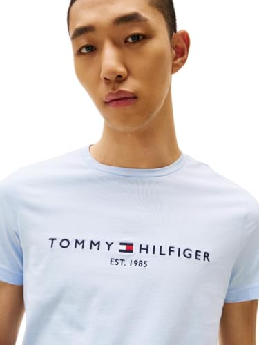 Tommy Hilfiger Men's Embroidered Logo Tee, Breezy Blue X-Large - image 2