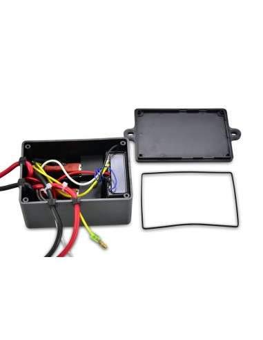 Cabrestante Eléctrico 12V 1360kg/3000lbs, 12m De Cuerda De Acero, 2 Mandos A Distancia , Placa De Montaje
