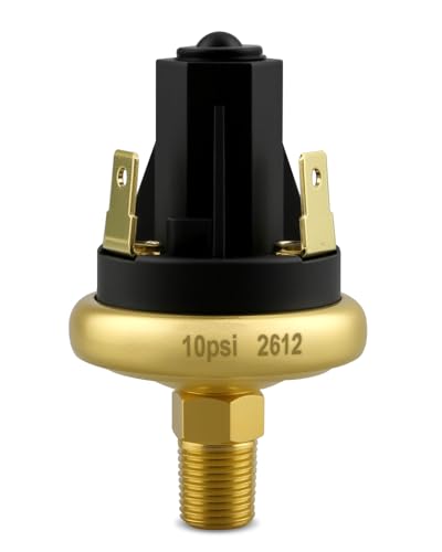 Pressostat réglable 10 psi ± 2 psi pour air eau huile et vide