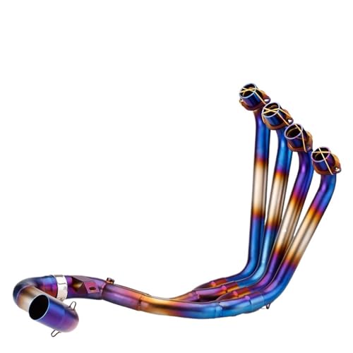 排気管 Compatible With CBR650F For CBR650 For CB650F 用 オートバイ排気スリップオンフロントリンクパイプ エスケープモトフルシステム用 可動式 コネクト用