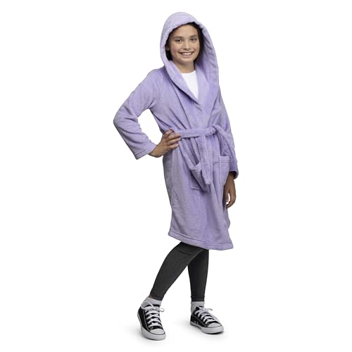 Lands' End Kids Hooded Fleece Solid Robe
