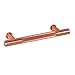 #1650-96 CKP Brand Linear Aluminum 3-3/4 in. (96mm) Knurled Pull, Brushed Rose Gold