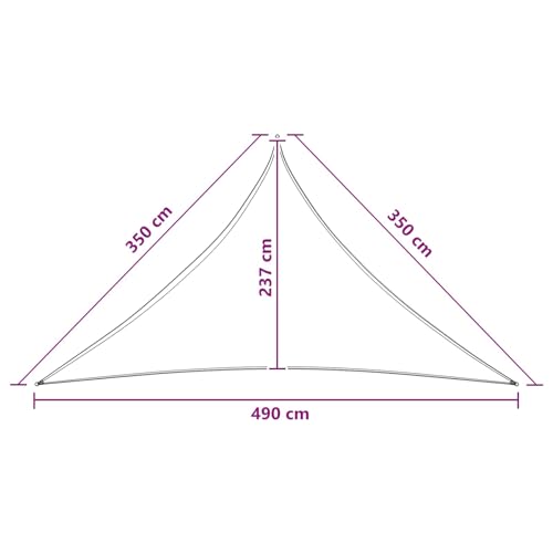 Voile d'ombrage triangulaire résistant pour bloquer la chaleur - 8
