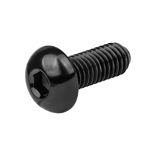 Image of Titanium Bolt M3 8 10 12 15mm Allen Key Head Screws for Bicycle Pack of 4 (Black, M3x12mm)