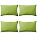 vidaXL 4x Oreillers d'Extérieur Coussin Décoratif de Jardin Oreiller Décoratif de Patio Coussin de Canapé Oreiller de Sofa 60x40 cm Vert Pomme