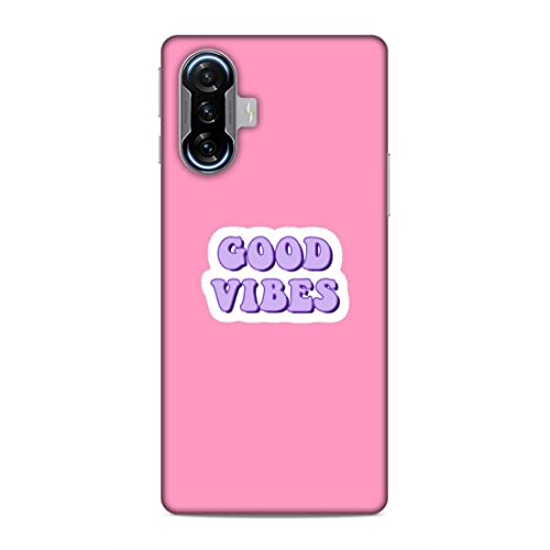Image of Printed Mobile Back Hard Case Cover for Xiaomi Poco C3 | Good Vibes, Quotes, Pink, Purple-61