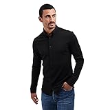 👔 Camisa de manga larga estilo casual con botones en el cuello, entalle medium.