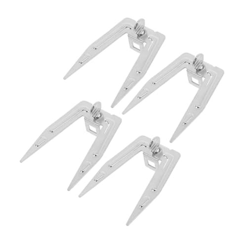 Cabilock 4 Pièces Fourchettes de Rôtissoire Acier Inoxydable pour Friteuse Air Accessoires de Remplacement pour Barbecue Cuisson Uniforme de Poulet Viande et Poisson