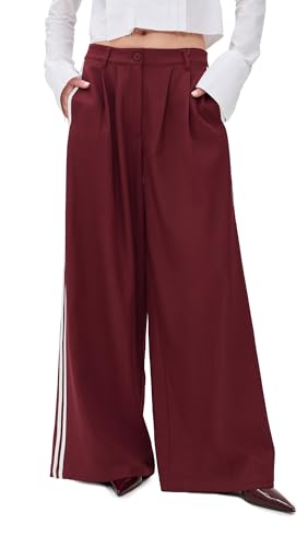SCAPE CELES PANTS Mサイズ BURGUNDY / B LACK Helsinki Faux Leather