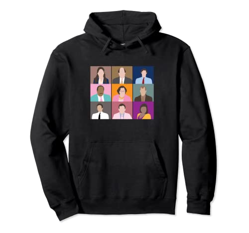 The Office Dunder Mifflin Retratos Sudadera con Capucha