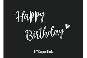Blank Coupon Book for Him: A Birthday Gift Idea for Expressing Love and Appreciation