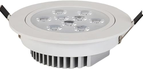 Kits de embellecedores para iluminación empotrada, Foco LED de Techo con ángulo Ajustable, Foco de Pared Empotrado, lámpara de Techo ultrabrillante para Pasillo de Hotel, Cocina, luz cálida,