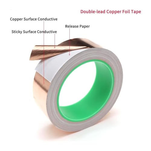 Bande adhésive conductrice en cuivre 8mm ruban blindage EMI circuit 20M - 2