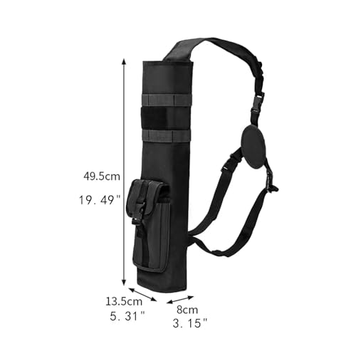 Carcaj de tiro con arco con bolsa trasera multifuncional de tela Oxford resistente 3