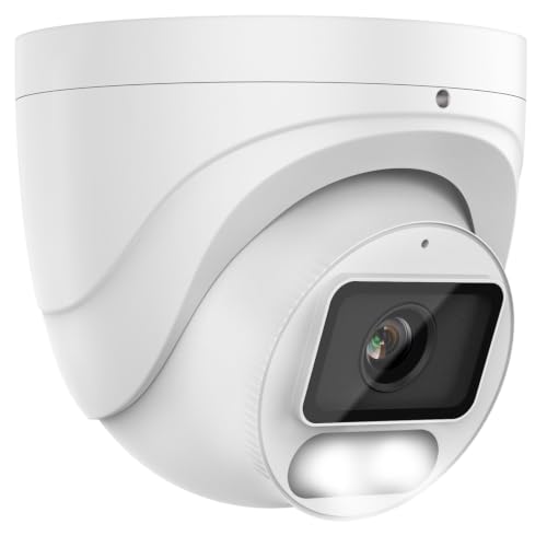 Image of VIKYLIN 8MP 4K Full Color Turret PoE IP Camera with Wise ISP, 24 /7 Color Night Vision, Human & Vehicle Detection,1 /1.8 inch CMOS F1.0 Large Aperture,Built-in Mic,512GB SD Slot,IP67 Outdoor Security Camera