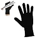 WLLHYF Professioneller hitzebeständiger Handschuh für Haarstyling Lockenstab Glätteisen und Lockenstab hitzeblockierende Handschuhe für die linke und rechte Hand (Schwarzer Rand)