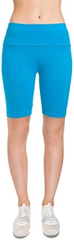 FUTURO FASHION Womens Cotton Rich 1/2 Leggings High Waisted Solid Cycling Pants Sports Gym LKW
