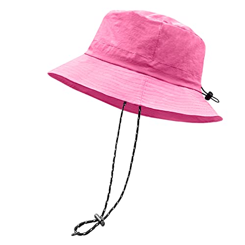 Image of woogwin Waterproof Bucket Rain Hat with Chin Strap Quick Dry Packable Boonie Sun Hat Safari Hat UV Protection
