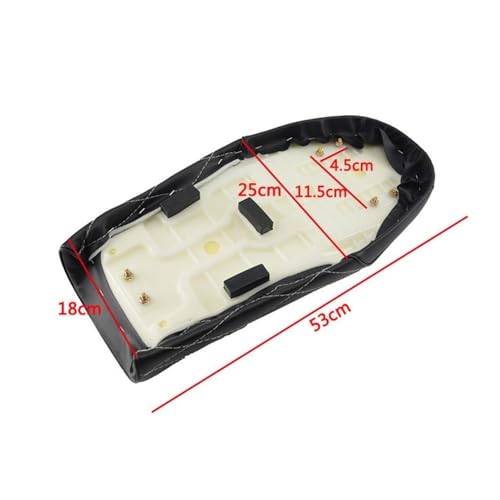 Selle de moto plate pour éliminer le mal de dos en route