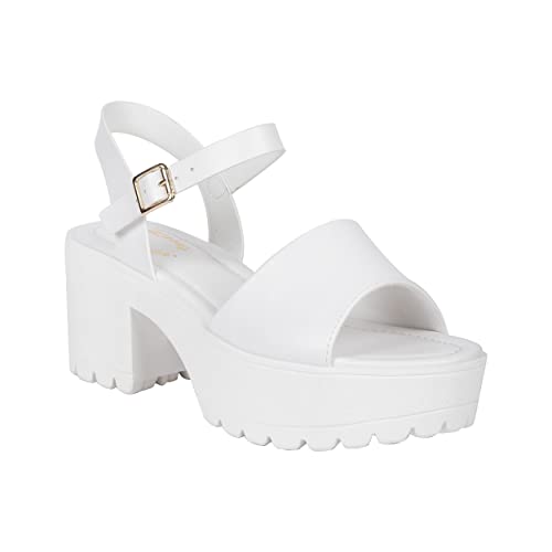 Image of Womens Sandals Open Toe Lug sole Block Heeled Platform CHECA