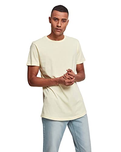 Preisvergleich Produktbild Urban Classics Herren Shaped Long Tee T-Shirt, Gelb (powderyellow), XS